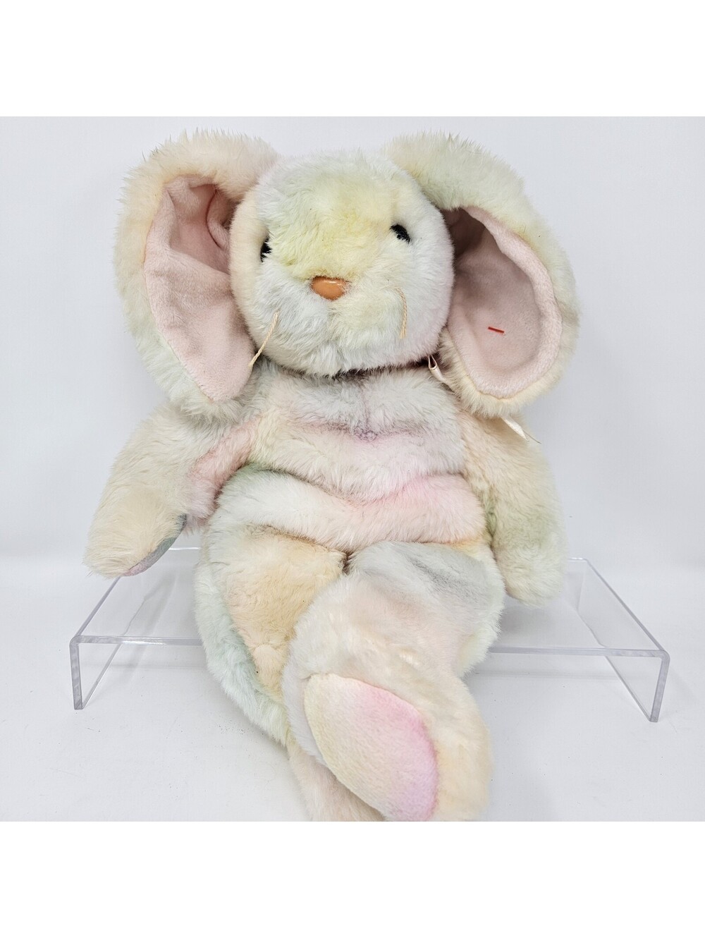 Ty Original Beanie Buddy 1999 'Hippie' the Ty-dyed Rabbit With Tags 14"